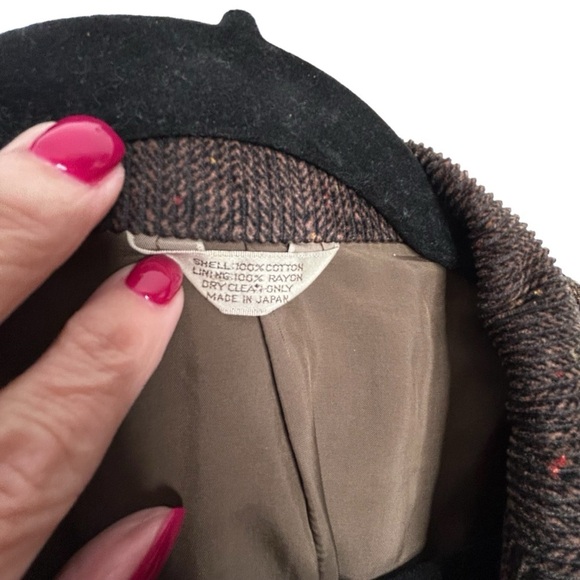 Boston Clipper Vtg Brown Mottled Soft Corduroy Two-Button Blazer Sz 44L - Picture 11 of 11